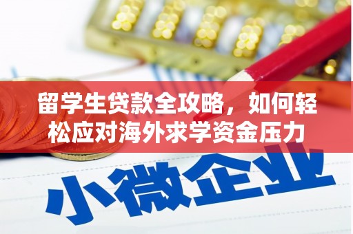 横县留学生贷款全攻略，如何轻松应对海外求学资金压力