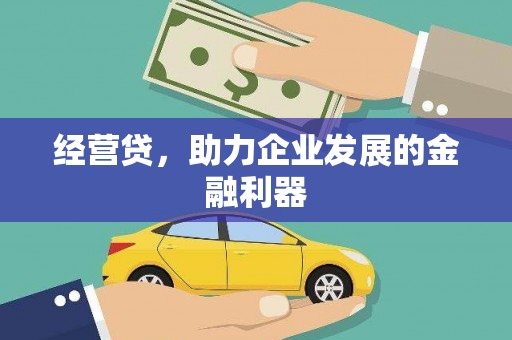 横县经营贷，助力企业发展的金融利器