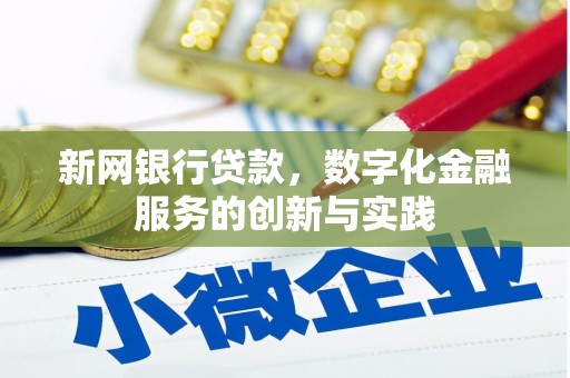 横县新网银行贷款，数字化金融服务的创新与实践
