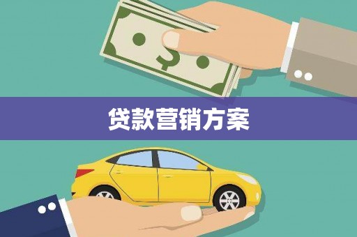 横县贷款营销方案