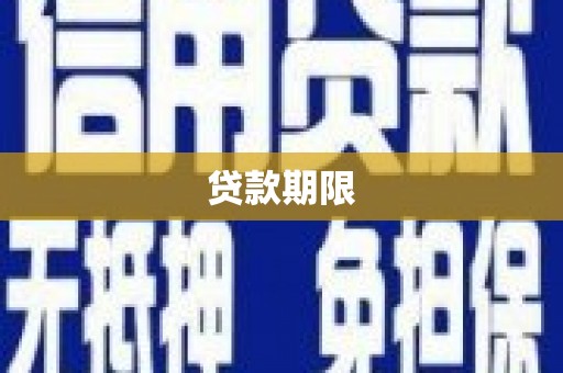 横县贷款期限
