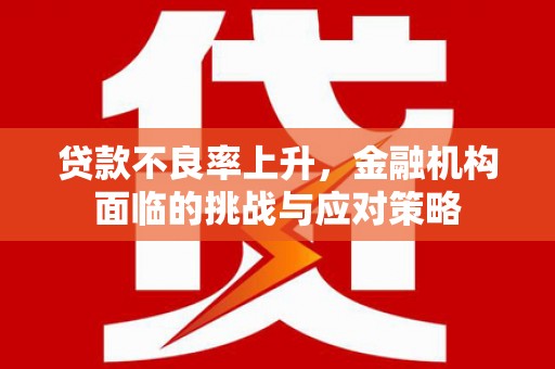 横县贷款不良率上升，金融机构面临的挑战与应对策略