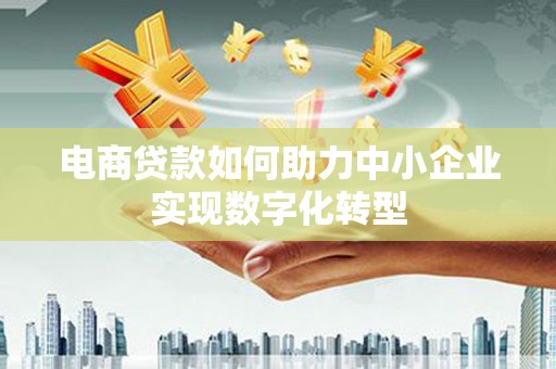 横县电商贷款如何助力中小企业实现数字化转型