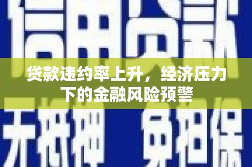 横县贷款违约率上升，经济压力下的金融风险预警