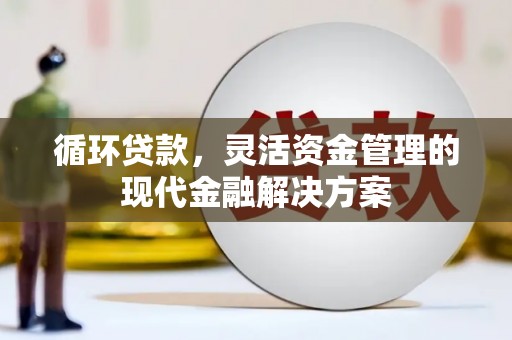 横县循环贷款，灵活资金管理的现代金融解决方案