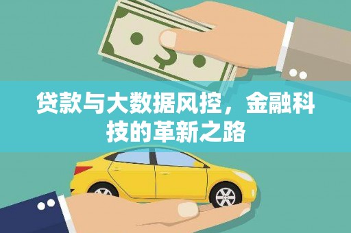 横县贷款与大数据风控，金融科技的革新之路
