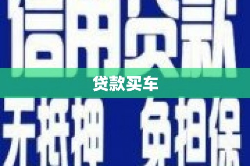 横县贷款买车