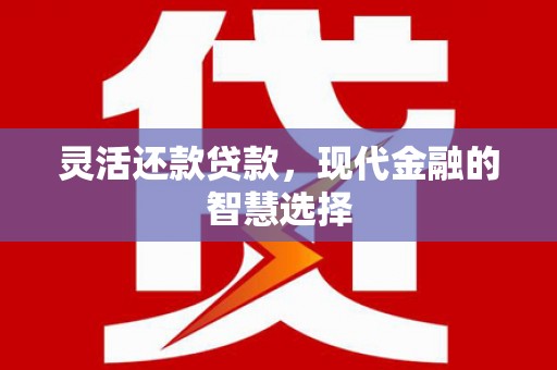 横县灵活还款贷款，现代金融的智慧选择