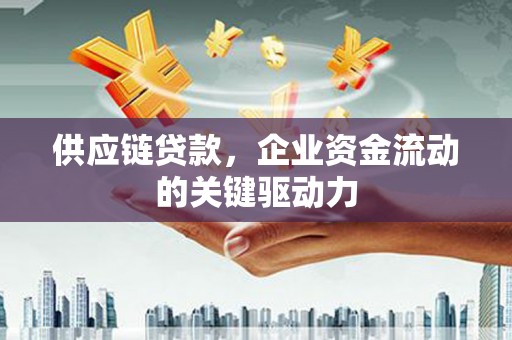 横县供应链贷款，企业资金流动的关键驱动力