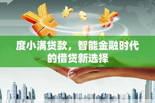 横县度小满贷款，智能金融时代的借贷新选择