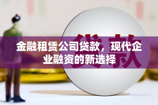 横县金融租赁公司贷款，现代企业融资的新选择