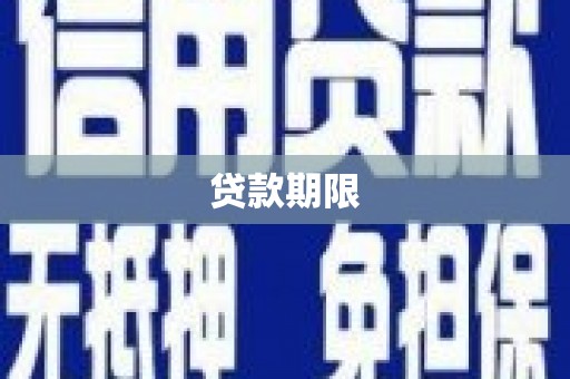 横县贷款期限
