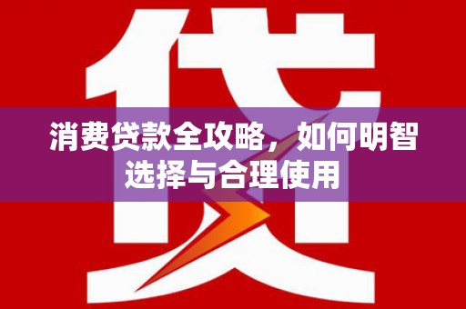 横县消费贷款全攻略，如何明智选择与合理使用