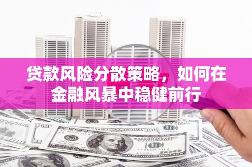 横县贷款风险分散策略，如何在金融风暴中稳健前行