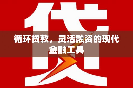 横县循环贷款，灵活融资的现代金融工具
