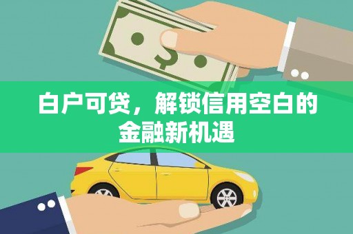 横县白户可贷，解锁信用空白的金融新机遇