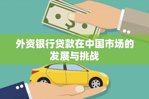 横县外资银行贷款在中国市场的发展与挑战