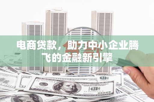 横县电商贷款，助力中小企业腾飞的金融新引擎