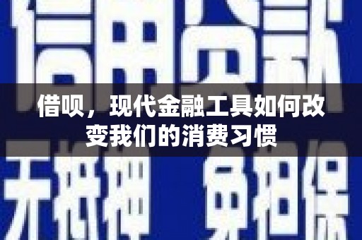横县借呗，现代金融工具如何改变我们的消费习惯