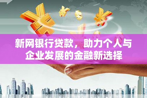 横县新网银行贷款，助力个人与企业发展的金融新选择