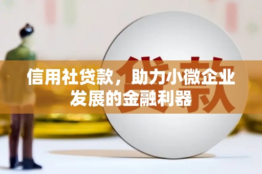 横县信用社贷款，助力小微企业发展的金融利器
