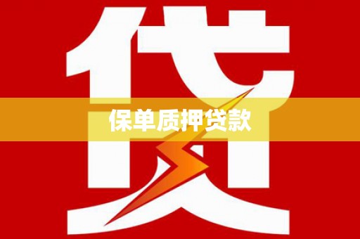 横县保单质押贷款