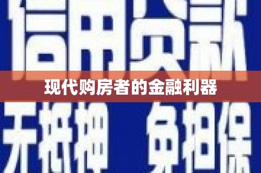 横县现代购房者的金融利器